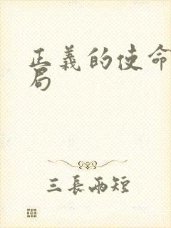 正义的使命大结局封面