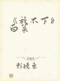 《放不下》半截白菜封面