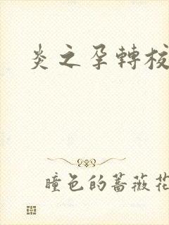 炎之孕转校生封面