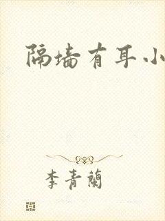隔墙有耳小说