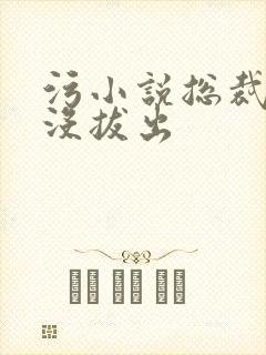 污小说总裁整夜没拔出
