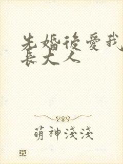 先婚后爱我的市长大人