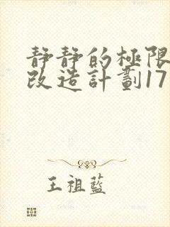 静静的极限自我改造计划17