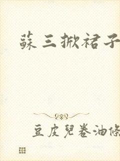 苏三掀裙子