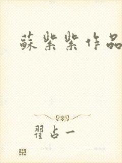 苏紫紫作品封面