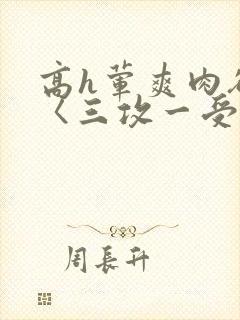 高h荤爽肉欲文〈三攻一受