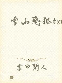 雪山飞狐txt