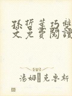 孙哲叶巧双修全文免费阅读笔趣阁封面