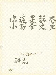 你这是玩不起呀小说全文免费阅读