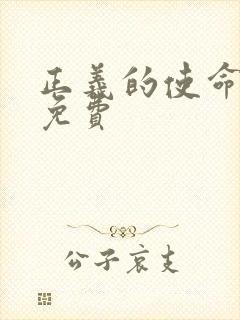 正义的使命全文免费封面