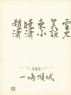 赵晓东吴雪晴王潇潇小说免费阅读封面