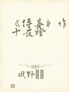 《侍妾》作者:十夜灯封面