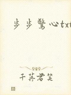步步惊心txt封面