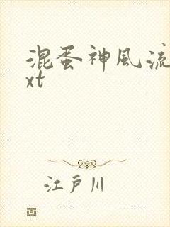 混蛋神风流史txt