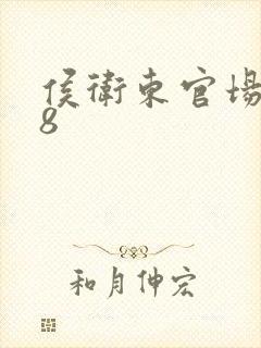 侯卫东官场笔记8