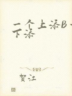 一个上添B一个下添