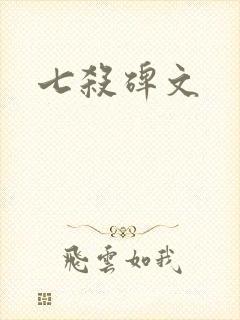 七杀碑文封面