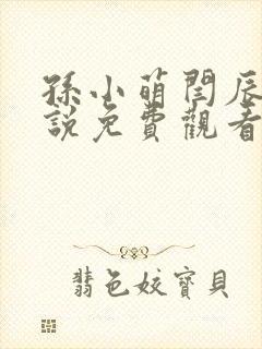 孙小萌闫辰的小说免费观看