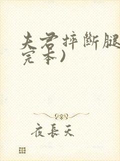 夫君摔断腿后(完本)