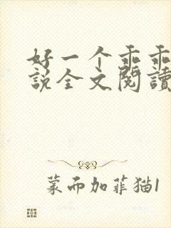 好一个乖乖女小说全文阅读免费无弹窗封面