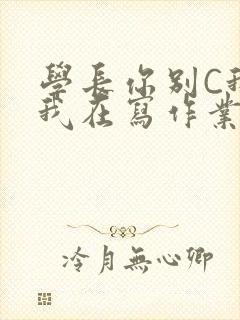 学长你别C我了我在写作业