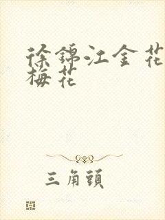 徐锦江金花瓶楷梅花
