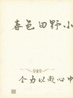 春色田野小说封面
