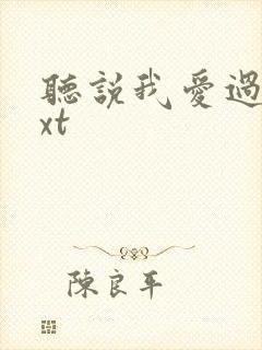 听说我爱过你txt