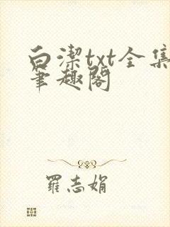 白洁txt全集笔趣阁