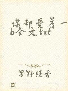 你却爱着一个sb全文txt