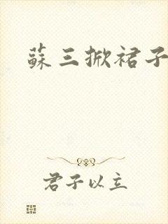 苏三掀裙子