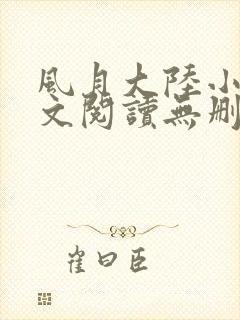 风月大陆小说全文阅读无删减