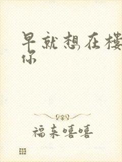 早就想在楼梯要你