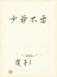 少爷不要