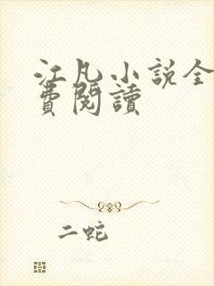 江凡小说全文免费阅读