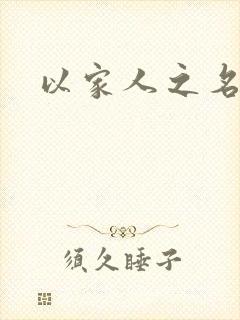 以家人之名小说