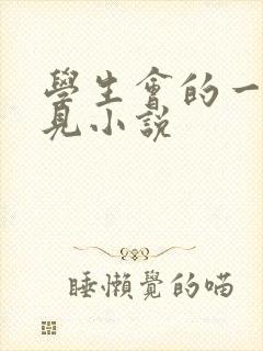 学生会的一己之见小说封面