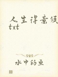 人生得意须纵欢txt封面