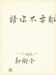 请你不要离开我