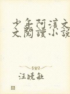 少年阿滨文全全文阅读小说封面