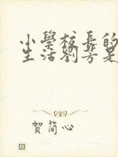 小学校长的幸福生活刘芳是谁封面