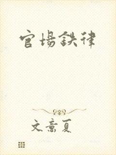 官场铁律封面
