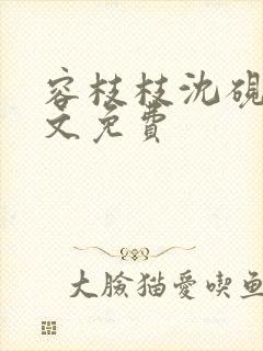容枝枝沈砚书全文免费
