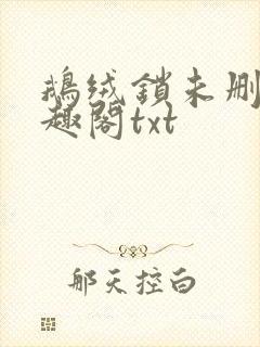 鹅绒锁未删除笔趣阁txt