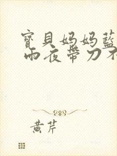 宝贝妈妈蓝菲菲 雨夜带刀不带伞封面