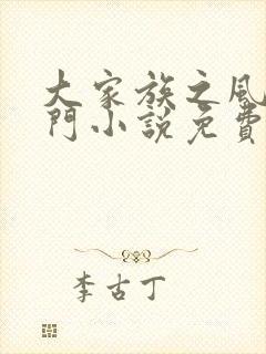大家族之风流豪门小说免费阅读封面