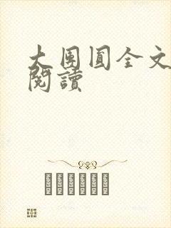 大团圆全文完整阅读封面