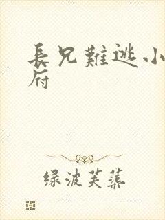 长兄难逃小说萧府封面