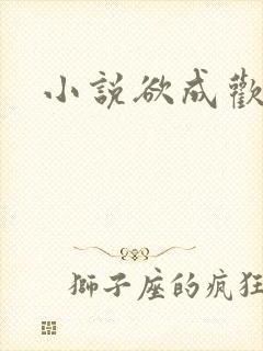 小说欲成欢