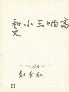 和小三啪高辣h文